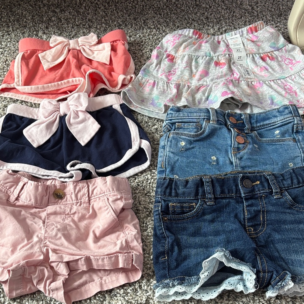 Assorted Baby Girl Shorts Set